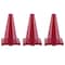 Champion Sports High Visibility Flexible Vinyl Cone, 12in, Red, PK3 C12RD - alternate 1